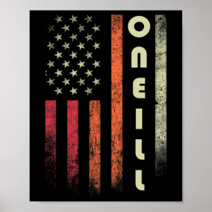 Oneill Nachname Lustig Retro Vintage Geburtstag Am Poster