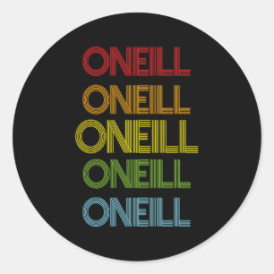 Oneill Name Runder Aufkleber