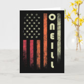 Oneill Surname Funny Retro Vintag Geburtstag ameri Karte (Gelbe Blume)