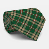 O'Neill Tartan Green und Tan Kariert Krawatte (Gerollt)
