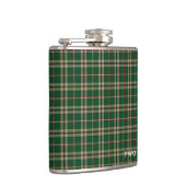 O'Neill Tartan Monogram Green und Tan Kariert Flachmann (Rechts)