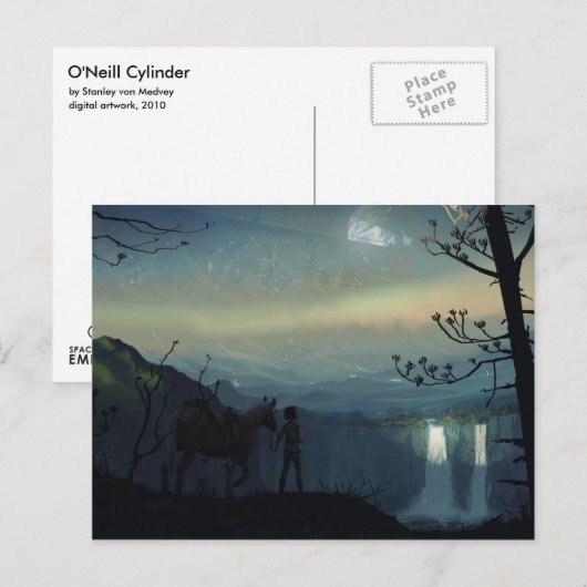 O'Neill-Zylinder Postkarte (Vorne/Hinten)