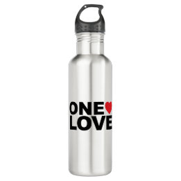 OneLove-Logo Edelstahlflasche