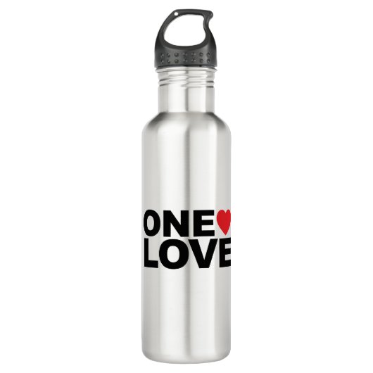 OneLove-Logo Edelstahlflasche (Vorderseite)