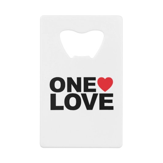 OneLove-Logo Geldbeutel Flaschenöffner (Vorderseite)
