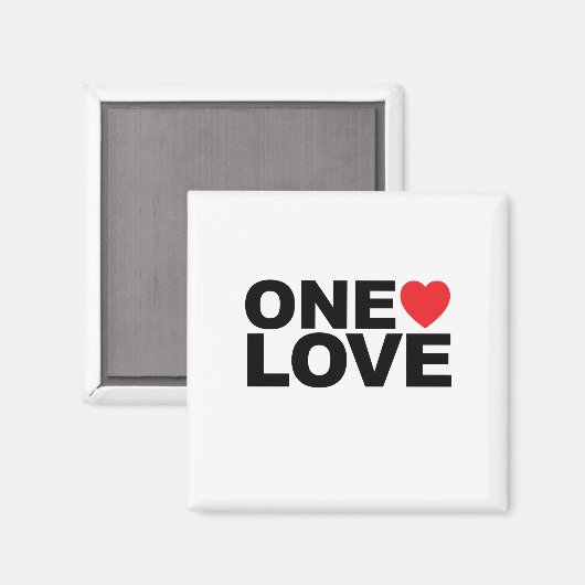 OneLove-Logo Magnet (Vorderseite/Rückseite)