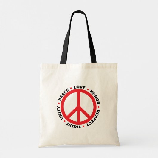 OneLove Logo Tote Bag Tragetasche (Rückseite)