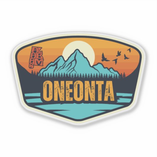 Oneonta, Alabama Aufkleber (Vorderseite)