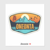 Oneonta, Alabama Aufkleber (Blatt)