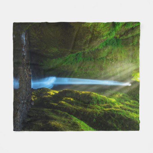 Oneonta Fälle Fleecedecke (Vorderseite (Horizontal))