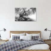 Oneonta Gorge FotographColumbia River, OR Leinwanddruck (Insitu (Schlafzimmer))