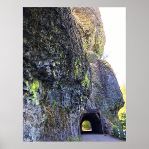 Oneonta Gorge Tunnel, Oregon Poster