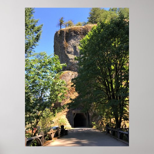 Oneonta Gorge Tunnel, Oregon Poster (Vorne)