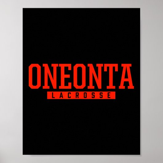 Oneonta High School Lacrosse Poster (Vorne)