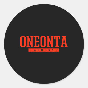 Oneonta High School Lacrosse Runder Aufkleber