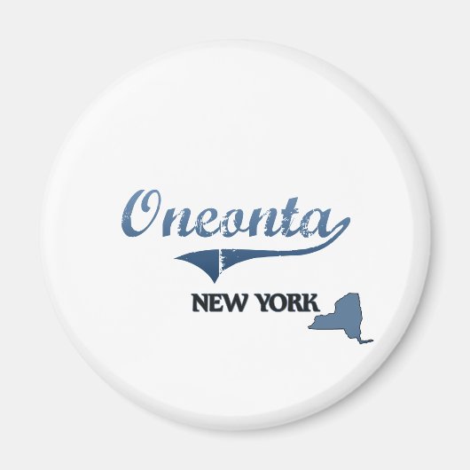 Oneonta New York City Classic Magnet (Vorne)