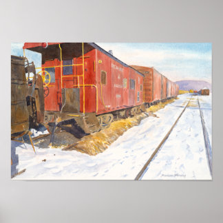 Oneonta Railroad Yard Poster
