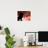 OnePeterFive Lion Poster (Heimbüro)