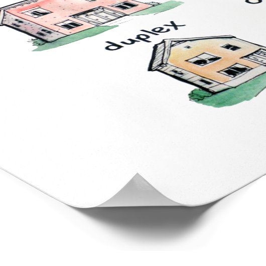 Oneplex Duplex Triplex Fourplex Poster (Ecke)