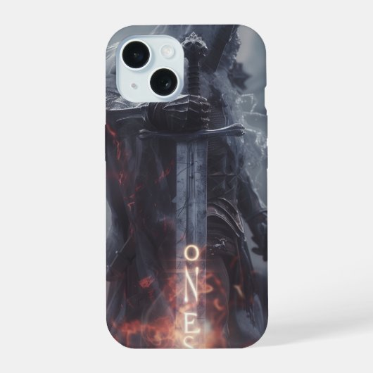 ONEs Krieger iPhone 15 Hülle (Rückseite)