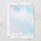 Onethe Sea Mermaid Foto 1. Geburtstag Einladung (Rückseite)