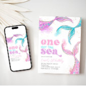 Onethe Sea Mermaid zum Geburtstag Einladung