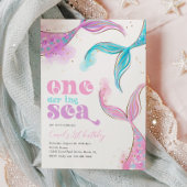 Onethe Sea Mermaid zum Geburtstag Einladung