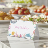 Onethe Sea Pastel Birthday Food Platzkarte