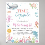 Onethe Sea Pastel Birthday Time Kapselposter Poster (Vorne)