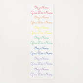 Ong Namo Guru Dev Namo Mantra Yoga Mat - Regenboge Yogamatte (Vorderseite)