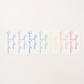 Ong Namo Guru Dev Namo Mantra Yoga Mat - Regenboge Yogamatte (Vorderseite (Horizontal))