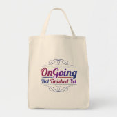 Ongoing Tote Bag Reusable Shopping & Coffee Tote Tragetasche (Vorne)
