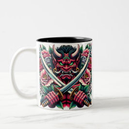 Oni & Bakeneko - Enchanted Guardians Edition Zweifarbige Tasse