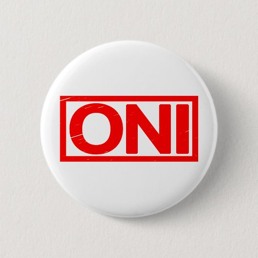 Oni Briefmarke Button (Vorderseite)