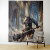 Oni-Dämon in der gotischen Kathedrale Wandteppich (Beispiel)