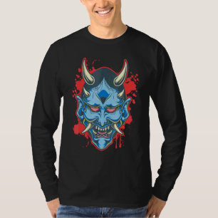Oni-Dämonenmaske Japanische böse mythische Kreatur T-Shirt