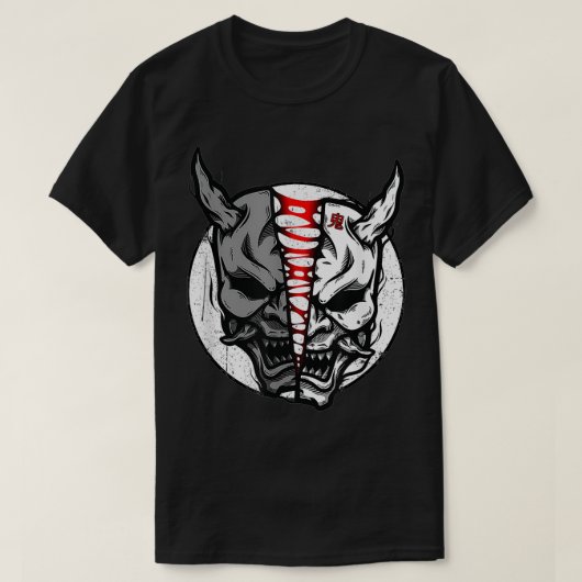 Oni Demon Japanese Devil T-Shirt (Design vorne)