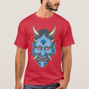 Oni Demon Mask - Japanische böse Mythische Kreatur T-Shirt