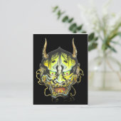 Oni Devil Design Postkarte (Stehend Vorderseite)