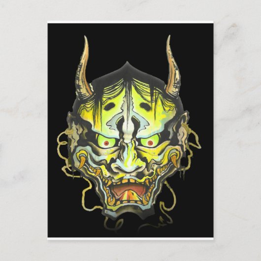 Oni Devil Design Postkarte (Vorderseite)
