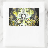 Oni Devil Design Rechteckiger Aufkleber (Tasche)