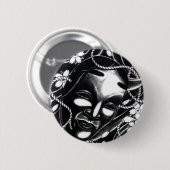 Oni Kabuki Mask Button (Vorne & Hinten)