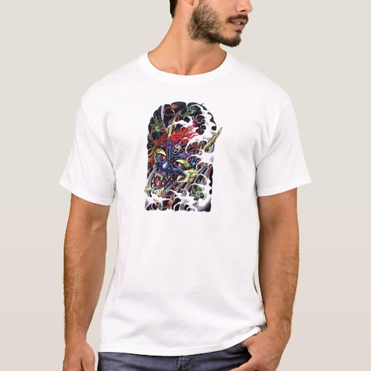 Oni & Maple Tattoo Design T-Shirt (Vorderseite)