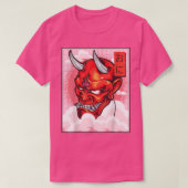 Oni Mask Demon Mask Yokai Kawaii Japanese Aestheti T-Shirt (Design vorne)