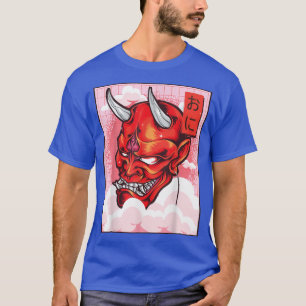 Oni Mask Demon Mask Yokai Kawaii Japanisch Aesthet T-Shirt