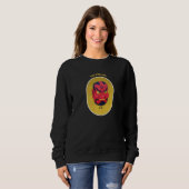 Oni Mask Japanese Demon Face Devil Ronin Sweatshirt (Vorne ganz)