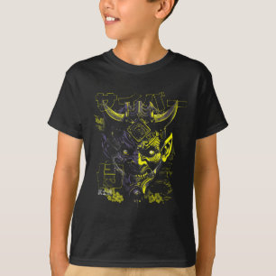Oni Mask Japanisch Mythologie Niedlich Ghost Hallo T-Shirt