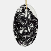 Oni Mask japanisches Design Keramikornament (Rechts)