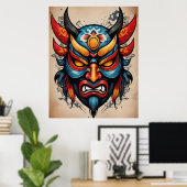 Oni Mask Poster (Heimbüro)