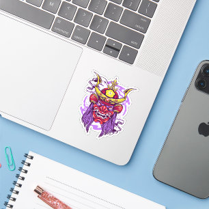 Oni Mask und Skull Aufkleber